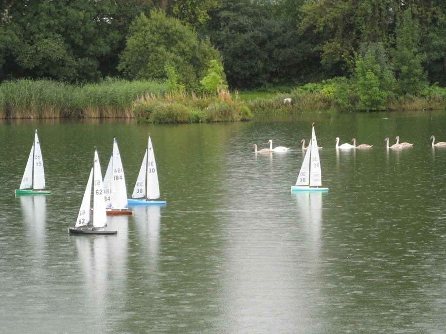 On-the-water Spectators Accompany the Yachts